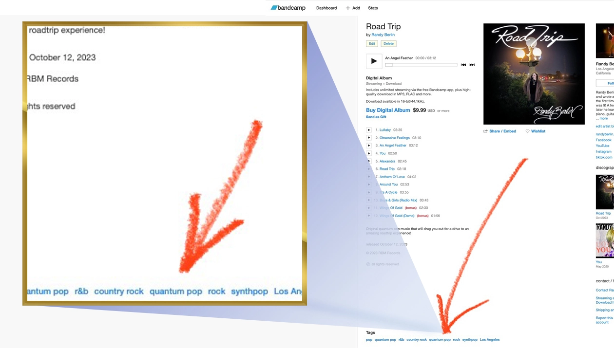 Bandcamp and Quantum Pop news
