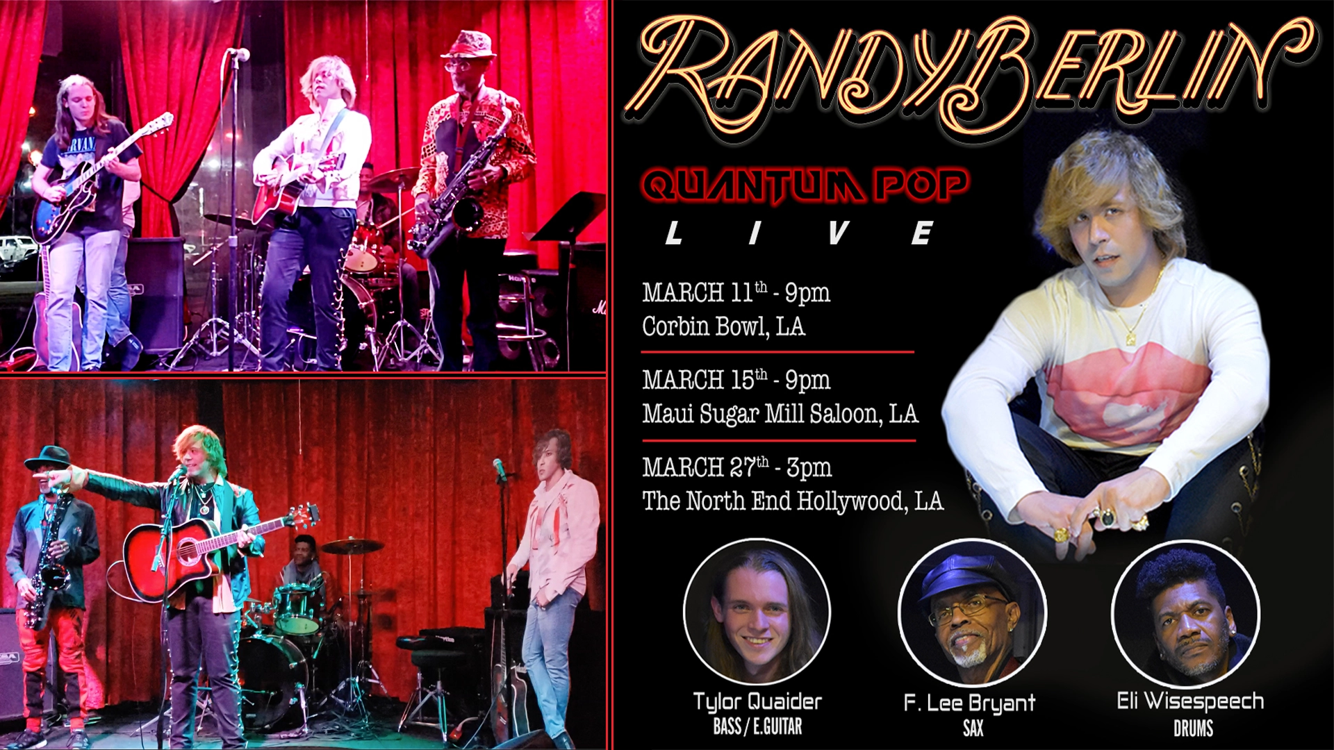 Randy Berlin Live Shows News Header